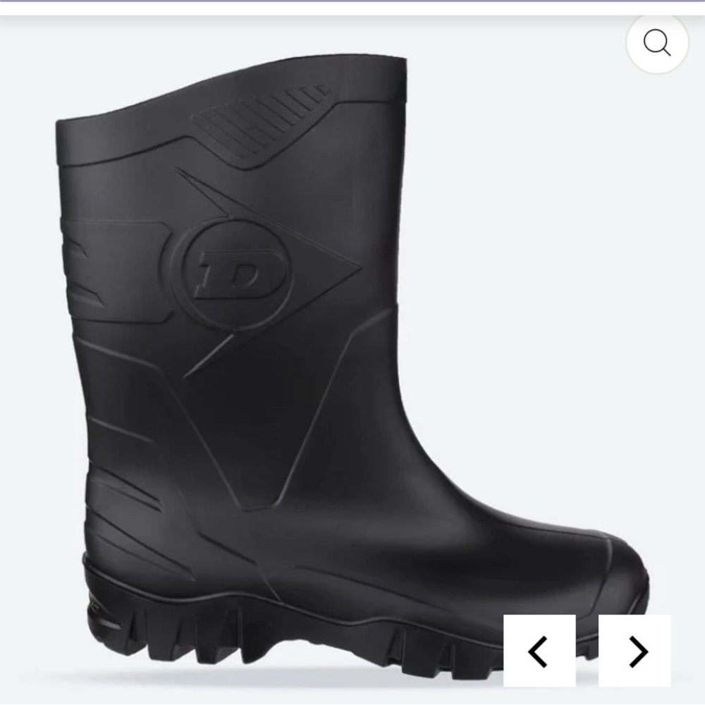 Dunlop Wellington Men's Black Rubber Boots